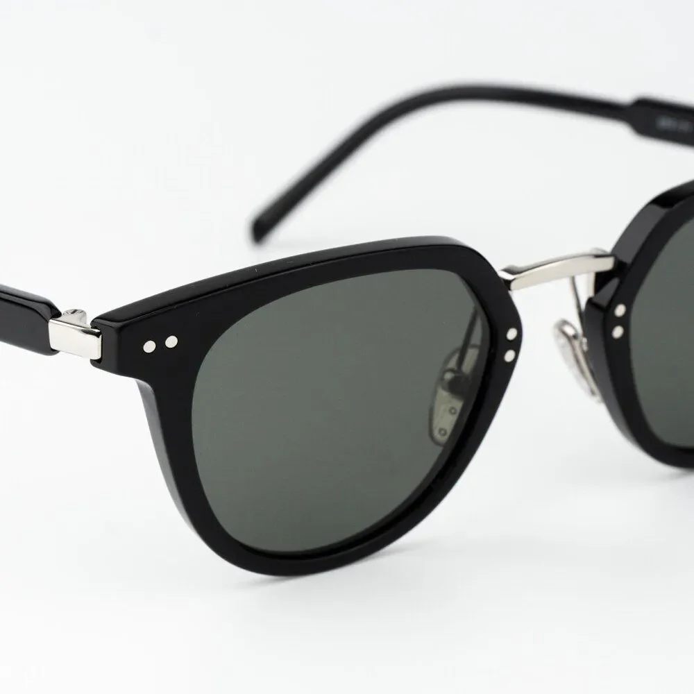 Prada Men Sunglasses Black Green Polarized Oval PR17YS 1AB03R BRAND NEW - Picture 6 of 13